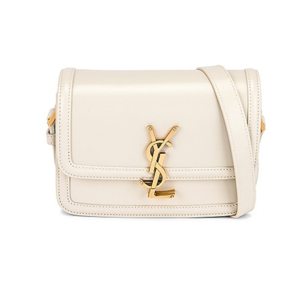 *SOLD* YSL Solferino Small Satchel in White Leather - Picture 1 of 8